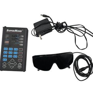 SuperMind Brainwave Synchronizer Meditation Zygon Control Glasses Untested Parts
